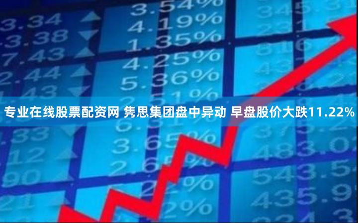 专业在线股票配资网 隽思集团盘中异动 早盘股价大跌11.22%