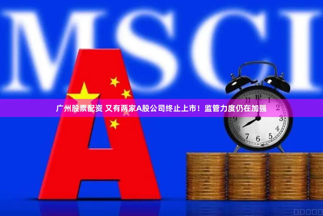 广州股票配资 又有两家A股公司终止上市！监管力度仍在加强